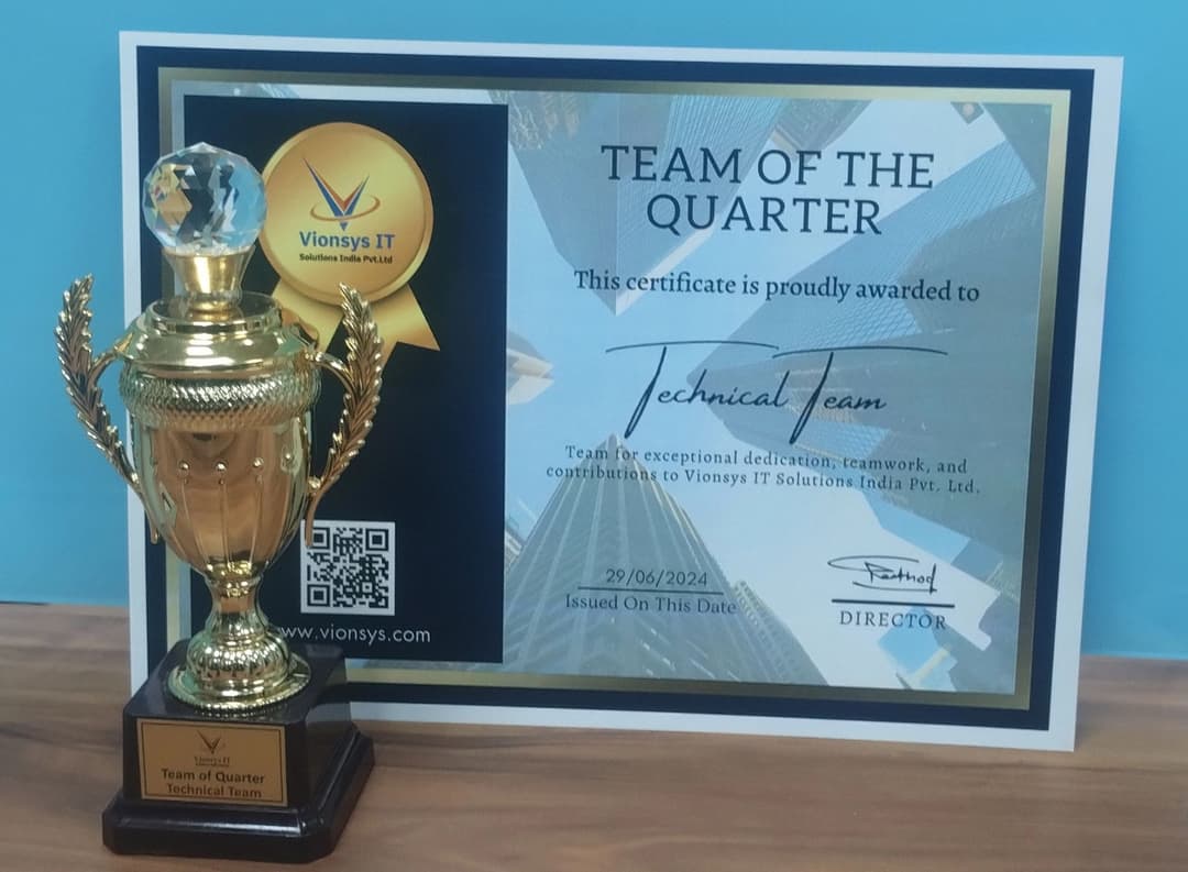 Team of the Quarter Award